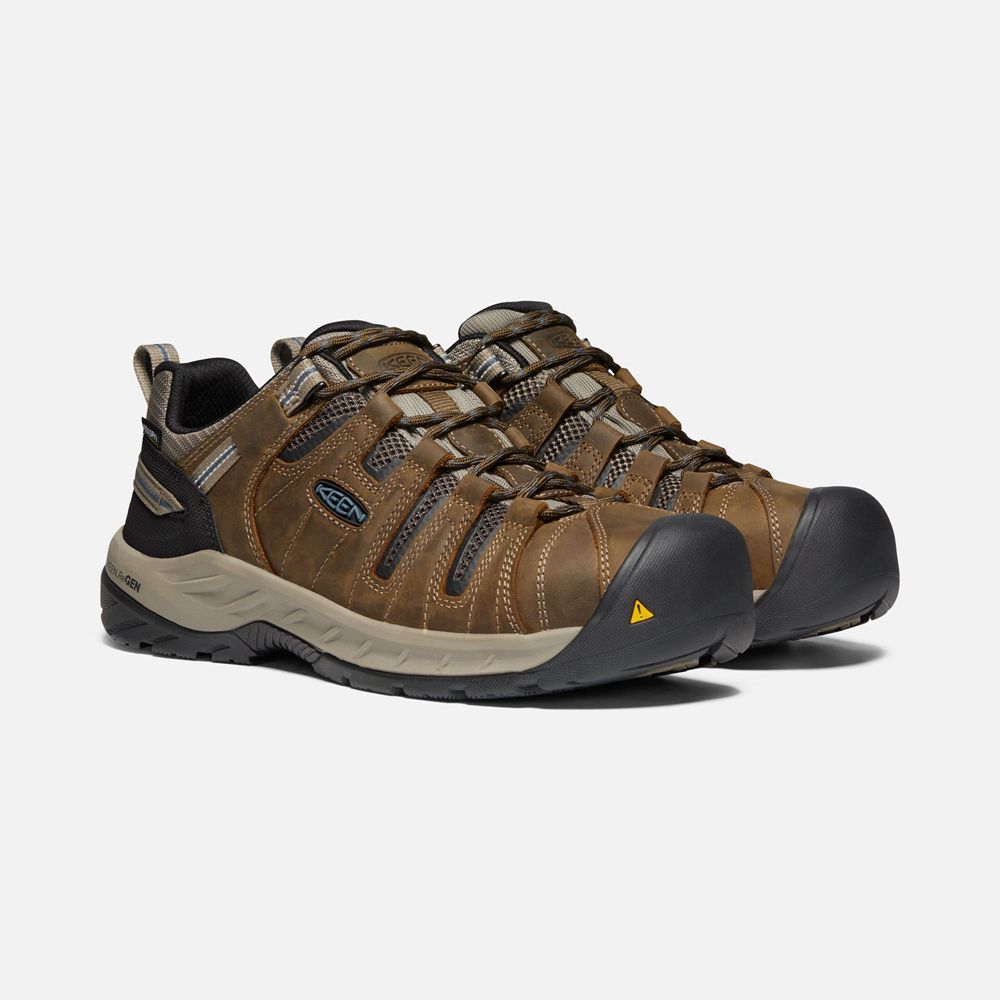 Keen Arbetsskor Herr Bruna - Flint Ii Waterproof (Steel Toe) - 234759NER